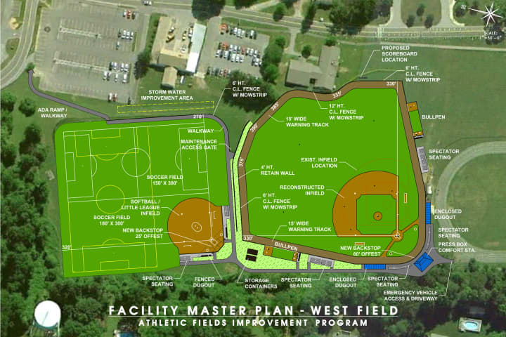 Renovations are under way on the athletic fields at SUNY Westchester.
