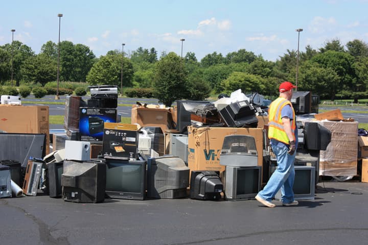 Pelham residents can drop off old electronics at the village hall parking lot.