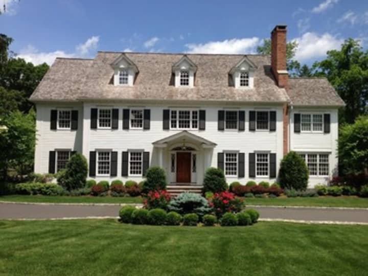 This house at 6 Sprucewood Lane in Westport is open for viewing this  Sunday.