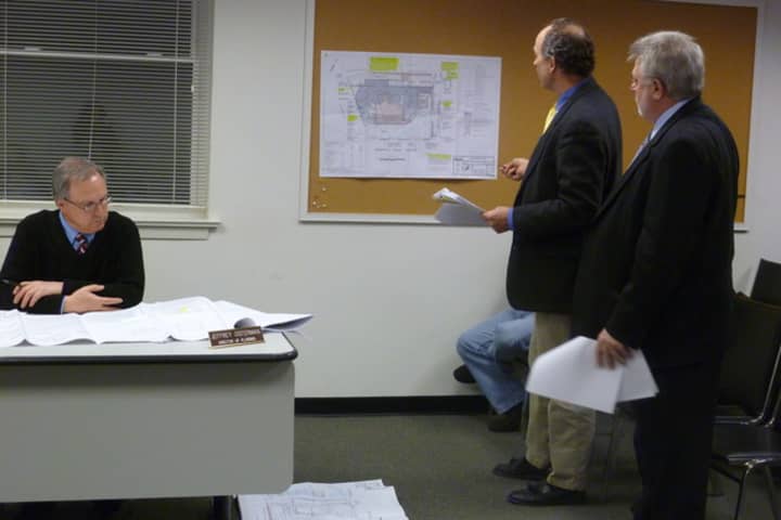 The Bedford Planning Board met to discuss a possible site plan amendment for a TrustCo Bank in downtown Katonah.