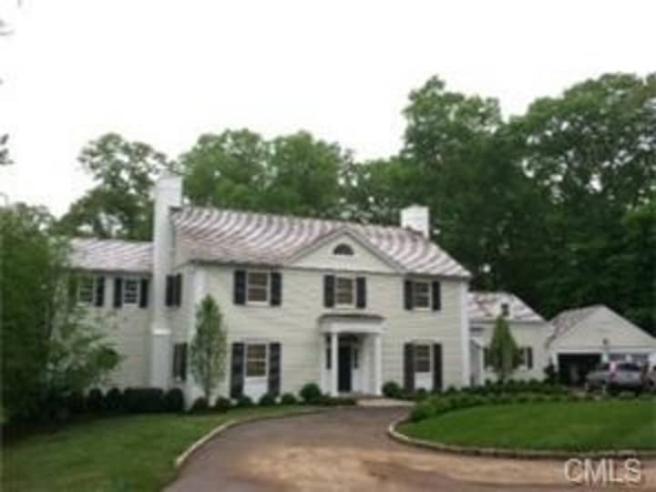 The house at 182 Wahackme Road in New Canaan is open for viewing this Sunday.