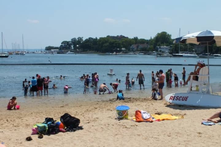 Westchester health officials often close Harbor Island Beach in Mamaroneck due to contamination problems during heavy rain.