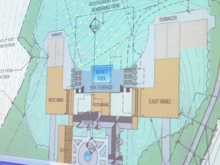 The latest plan for the Spa At New Castle was presented to the Planning Board on Sept. 17.