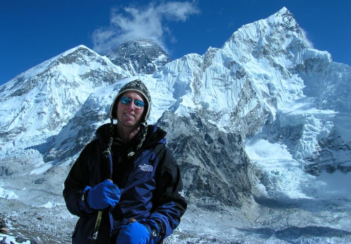 Westport&#x27;s David Schachne recently published a book on his 2004 hiking excursion in The Himalayas.