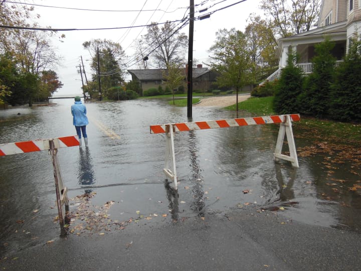 (Stock photo of Orienta Avenue and Flagler Drive in Mamaroneck) The possibility of heavy rainfall and high tides on Monday could cause coastal flooding in parts of southern Westchester.