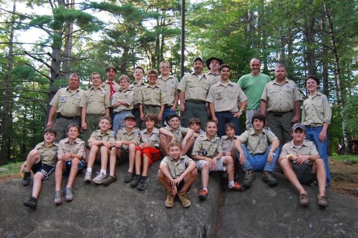 North Salem Boy Scouts recently completed more than 100 merit badges at camp over the summer, leaders said in a press release.