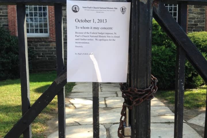 St. Paul&#x27;s remains chanined shut in Mount Vernon.