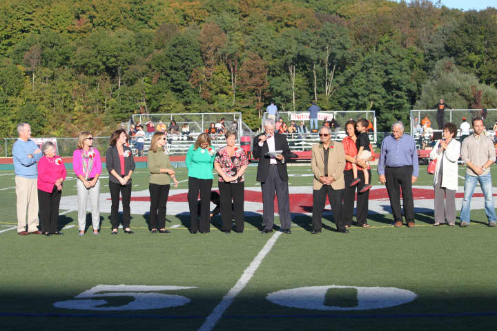 The Class of 2013 Hall of Fame Fox Lane High School Sports inductees. 