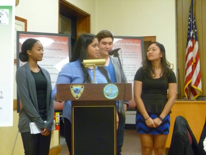 The Alexander Hamilton High School Student Government helped kick off Elmsford&#x27;s Anti-Bullying Month.