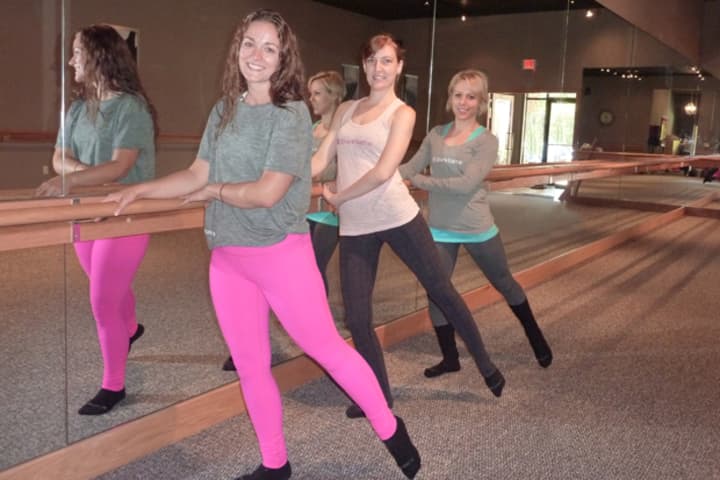 Pure Barre, a new fitness studio in Westport, utilizes a ballet barre as part of its total body workout program to create lean, long muscle.