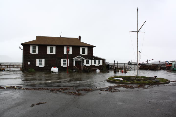 The clubhouse was slightly underwater during Hurricane Sandy.