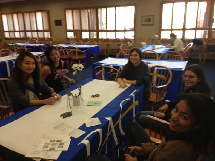 Women at Pace University in Pleasantville met to discuss leadership development.
