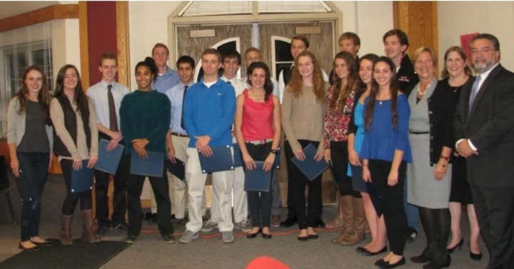 Eighteen Rye High School students recently were recognized for their academic excellence.