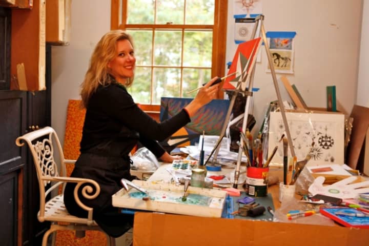 Darien artist Carlyle Chaudruc Upson opens her new show at the Ceres Gallery in Chelsea.