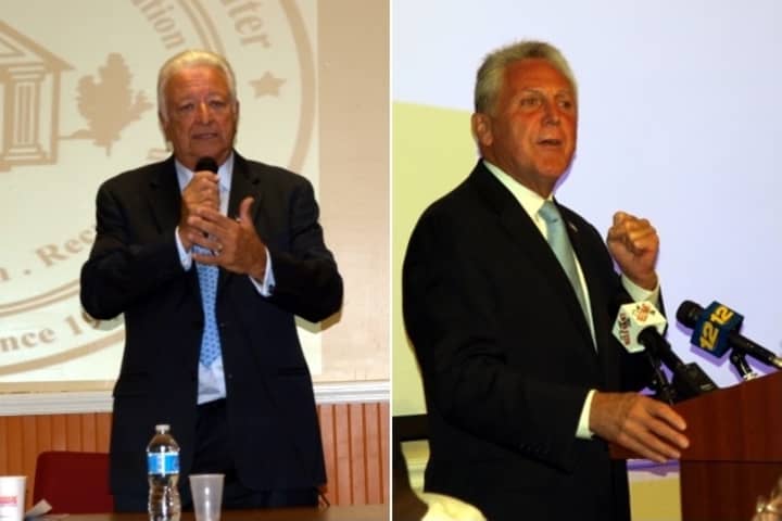 Norwalk mayoral candidates Richard Moccia and Harry Rilling held their last debate before the election Tuesday.
