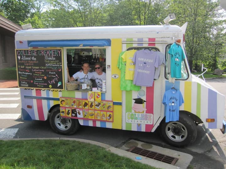 The Wilton-based College Creamery ice cream truck, run by Lindsay Wheeler, Steph Fricke and Taylor Toll, is up for sale.