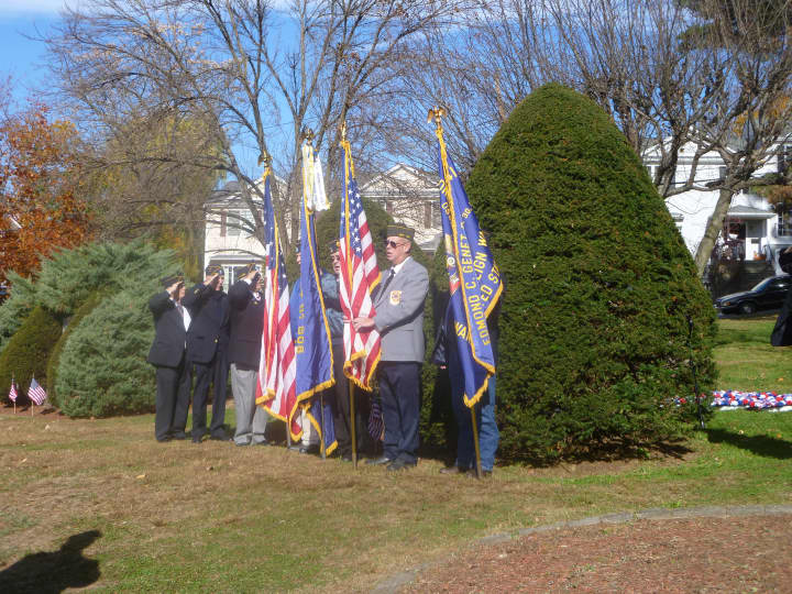 The Ossining American Legion honors those who served at a ceremony at Nelson Park in Ossining.