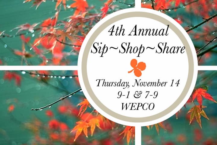 Shop for holiday gifts at the fourth annual Sip-Shop-Share event and help support ElderHouse, an adult day center that serves seniors in and around Wilton.
