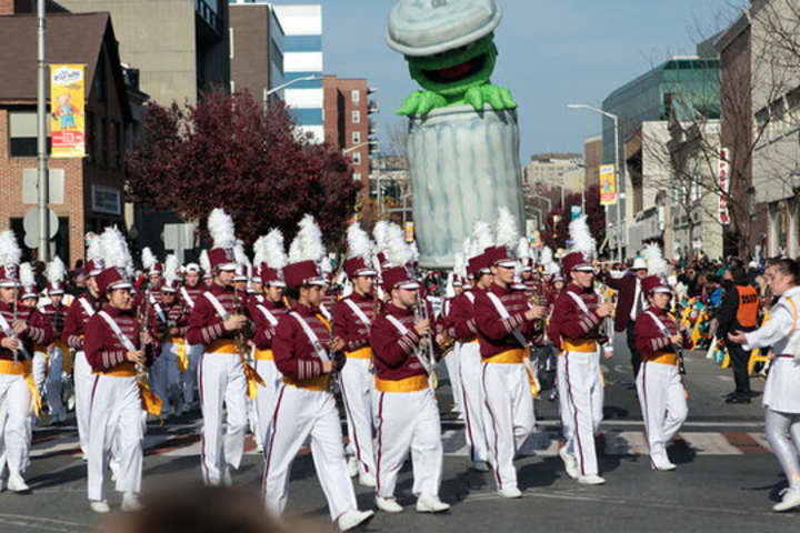 The Harrison High School Marching Band will be among the performers headlining the 20th annual UBS Parade Spectacular on Sunday, Nov. 24 in Stamford. 