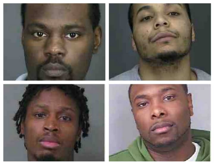The four members of the Mount Vernon gang that were indicted on Thursday.
