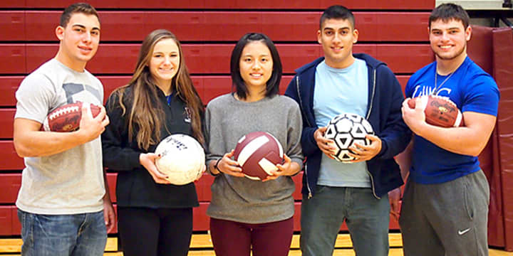 Five Harrison High School athletes were named All-Section in their respective sports recently. 