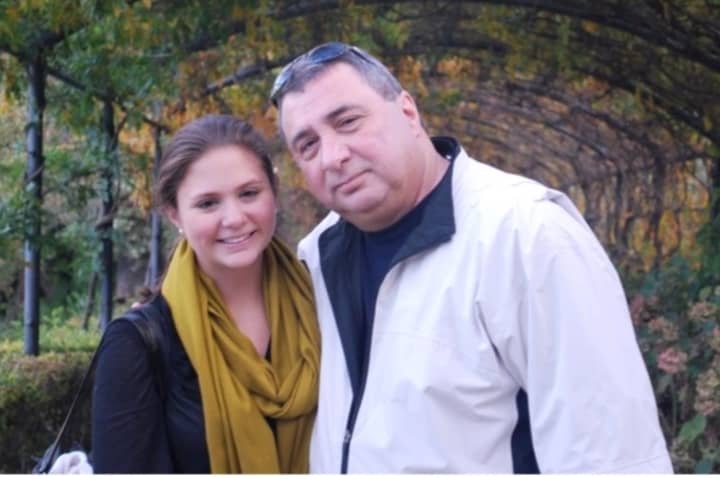 Norwalk&#x27;s Bridget Frosina, left, with her father, Gaetan, has been selected as the Honored Hero for the Connecticut Leukemia and Lymphoma Society&#x27;s Team In Training program.
