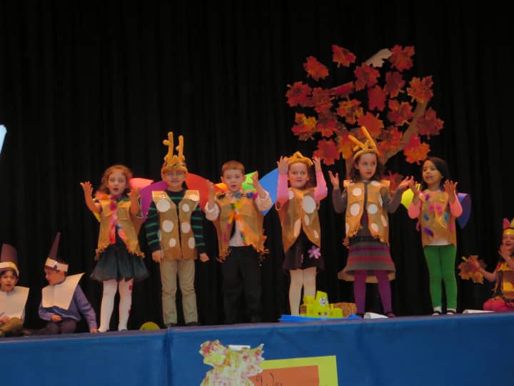 The kindergarten and fourth- grade students from St. Joseph&#x27;s School teamed up for a play about the first Thanksgiving recently. 
