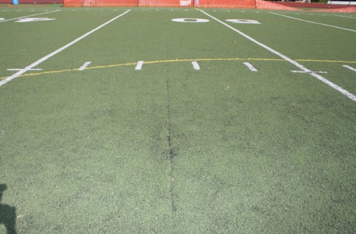 Exposed seams have created a safety concern on the synthetic turf field at the Eastchester High School.