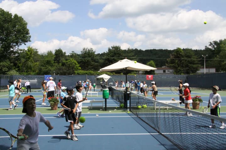 The third annual Tennis Fest was among the tennis-related events held at the Saw Mill Club in 2013.