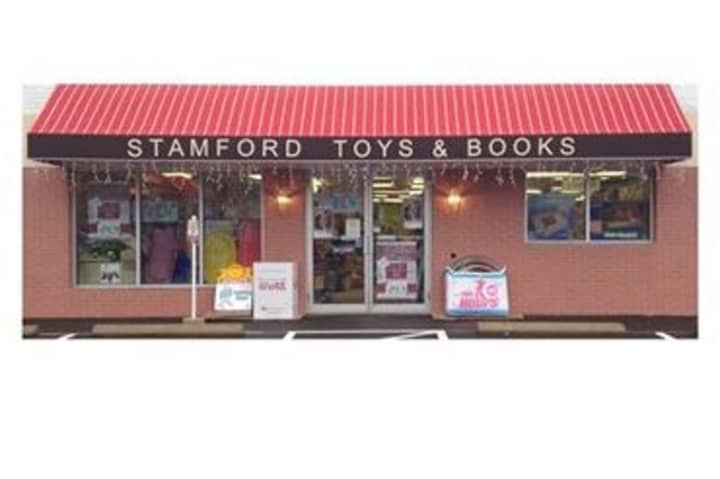 Nick Tarzia, owner of Stamford Toys and Books, also contributes to many community organizations.