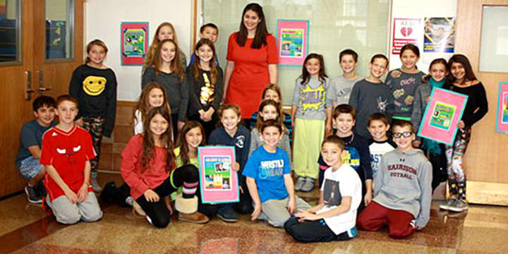 Children&#x27;s author Lisa Graff recently visited Harrison elementary schools to share her books with the district&#x27;s students. 