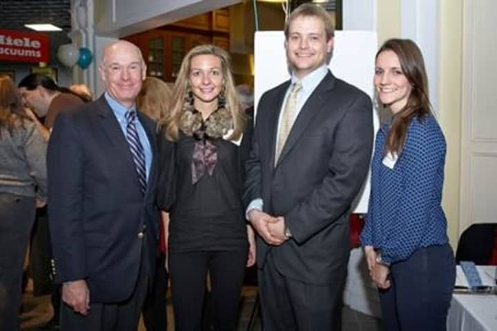 Pictured are (from left) FCA President &amp; CEO Robert F. Cashel with Junior Board of Directors Co-Chairs Kristin McClutchy, Doug Stern and Victoria Whitehead.