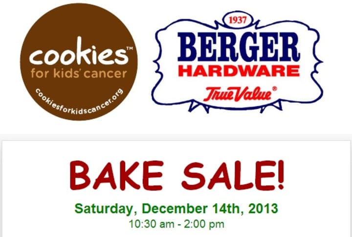 Hawthorne&#x27;s Berger Hardware is hosting a Bake Sale fund-raiser for Cookies For Kids&#x27; Cancer.