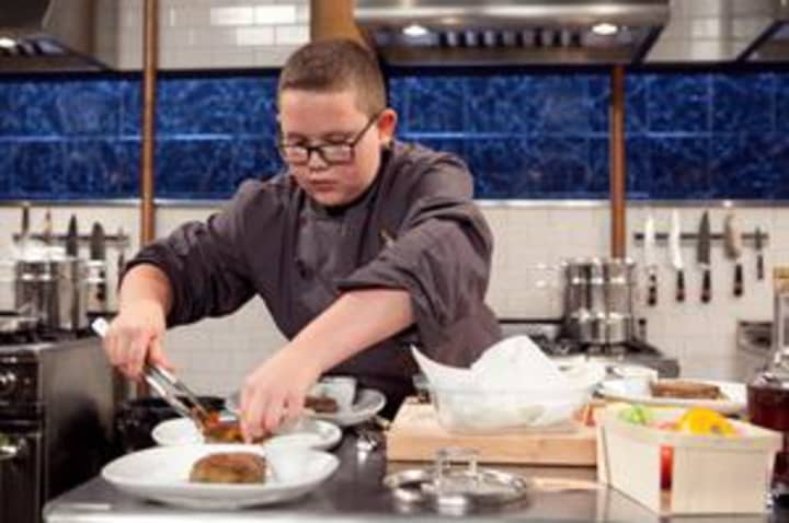 Hunter Zampa, 13, of Stamford is a &quot;Chopped: Teen Talent&quot; champion.