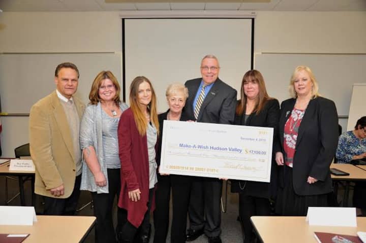 The Hudson Gateway Association of REALTORS (HGAR) recently presented a check  to Make-A-Wish Hudson Valley. See story for photo IDs.