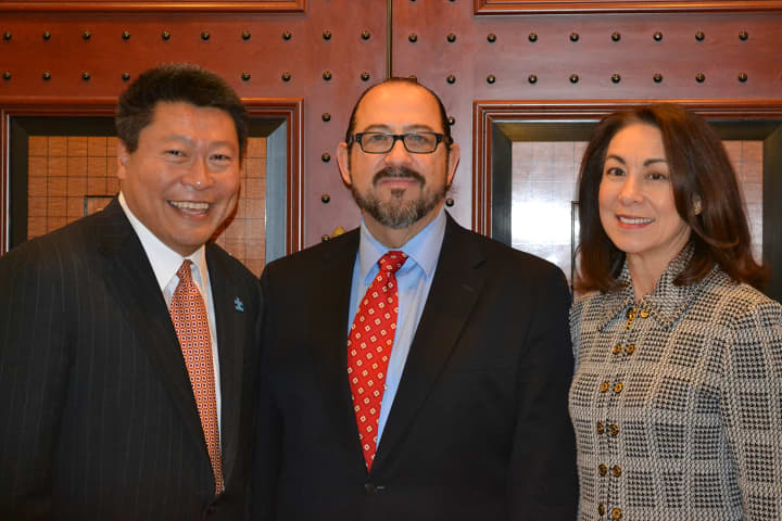 State Reps. Tony Hwang (R-134), Brenda Kupchick (R-132) and State Sen. John McKinney (R-28) recently thanked the state bond commission for the anticipated approval of $100,000 in state bond money to the Fairfield Theatre Company.