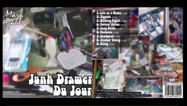 Mark Dahl, of South Norwalk, recently obtained the $300 goal he set on Kickstarter to fund his first official album &quot;Junk Drawer Du Jour.&quot;
