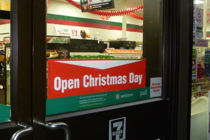 Several Yorktown stores will be closed on Christmas, Wednesday, Dec. 25, a federal holiday, but a few will remain open. 