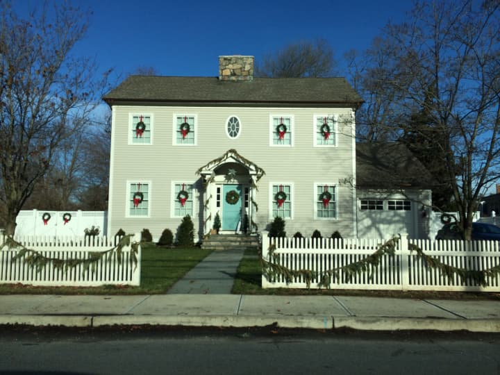 This Fairfield house on Unquowa Road is all decked out for the holiday.