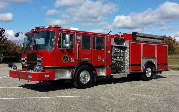 The Stamford Fire Department showed off its new severe service engine recently.