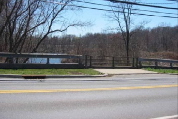 This stretch of Bowman Avenue in Rye Brook, which was used as a gravel mine for many years, could become a housing development.