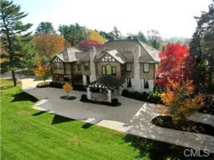 The house at 255 Brushy Ridge Road in New Canaan is open for viewing this Sunday.