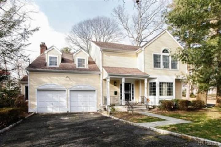 This house at 13 Montgomery Road in Scarsdale is open for viewing this Sunday.