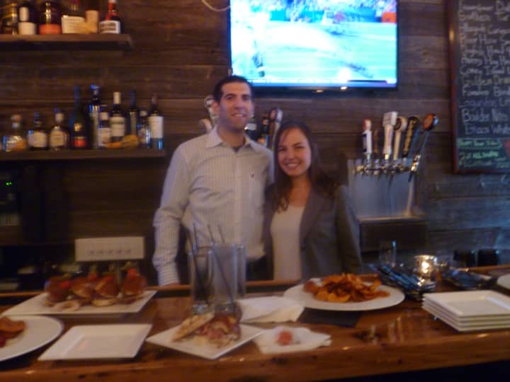 Steve and Jessica Vescio at Keenan House Kitchen and Tap Bar&#x27;s grand opening in October. The Vescios announced the restaurant&#x27;s closure this week.
