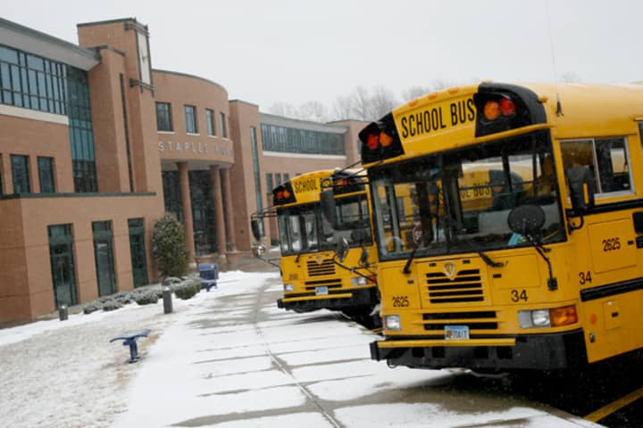 Westport schools are closing early Tuesday due to the impending snowstorm.