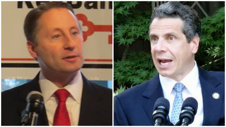 Westchester County Executive Rob Astorino (left) is considering a run for governor against incumbent Andrew Cuomo (right). 