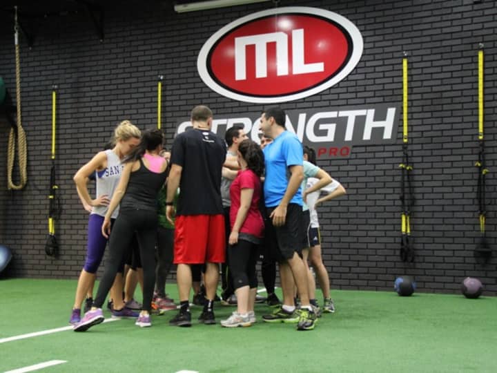 A sports conditioning class at ML Strength in White Plains.