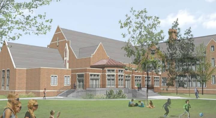 An artist&#x27;s rendering of the renovations of the Bronxville School District.
