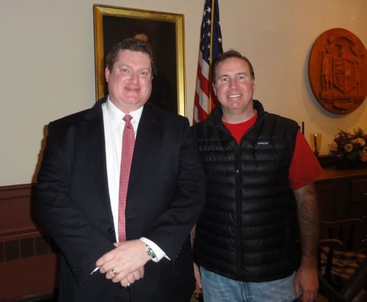 Three new members were added to the Weston Republican Town Committee at the January caucus. Robert Ferguson, left, and Mark Crowley will take office in March. Christopher Moore is not pictured. 
