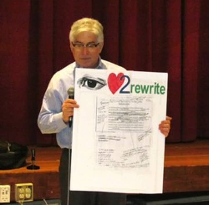 Children&#x27;s Author David Adler showed students at Grafflin Elementary School how a book is made and published. 